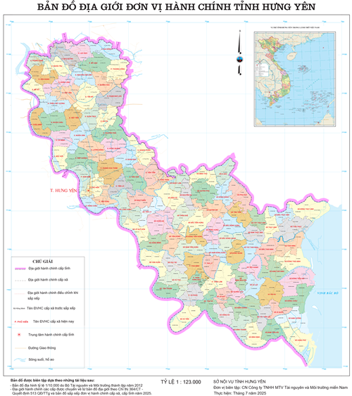 Bản đồ hành chính Xã Thư Vũ