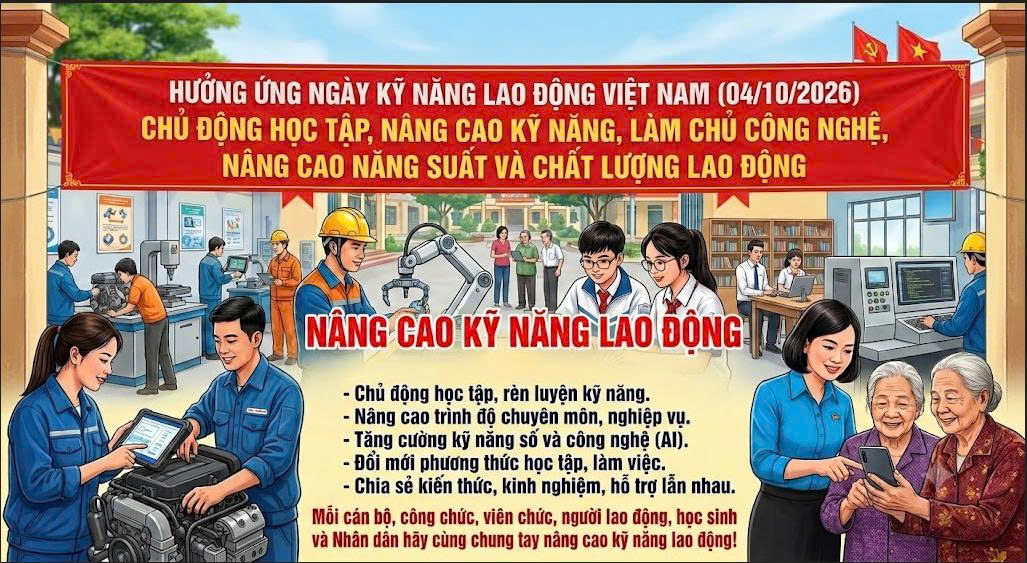 HƯỞNG ỨNG NGÀY KỸ NĂNG LAO ĐỘNG VIỆT NAM 04/10/2026