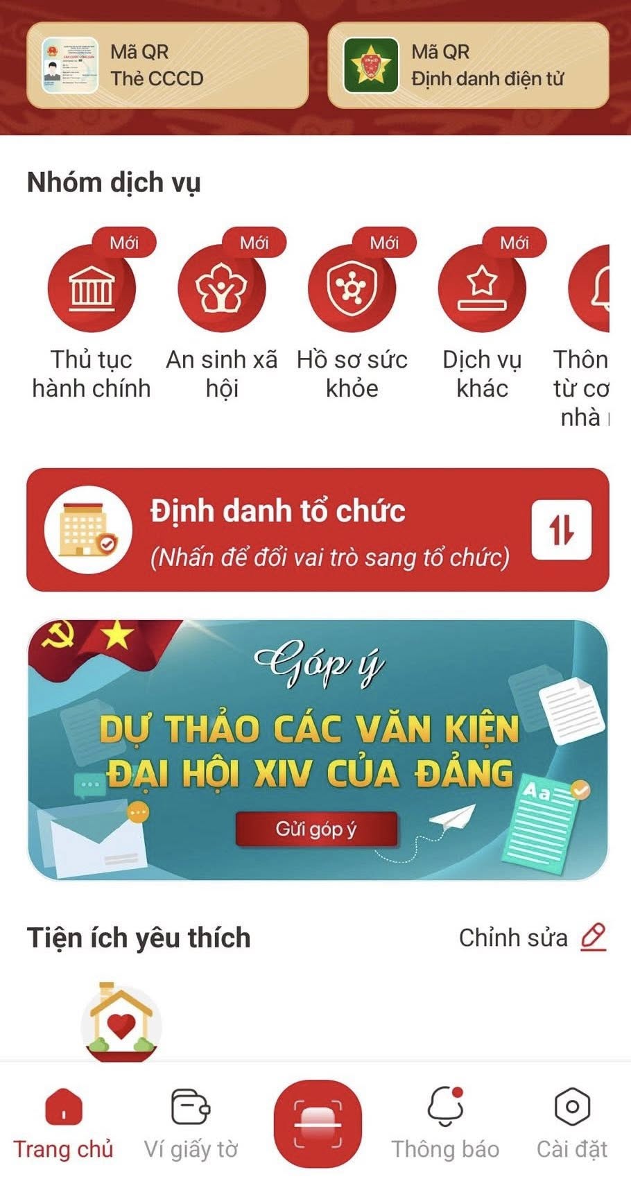 THAM GIA GÓP Ý DỰ THẢO VĂN KIỆN ĐẠI HỘI XIV CỦA ĐẢNG TRÊN ỨNG DỤNG VNeID