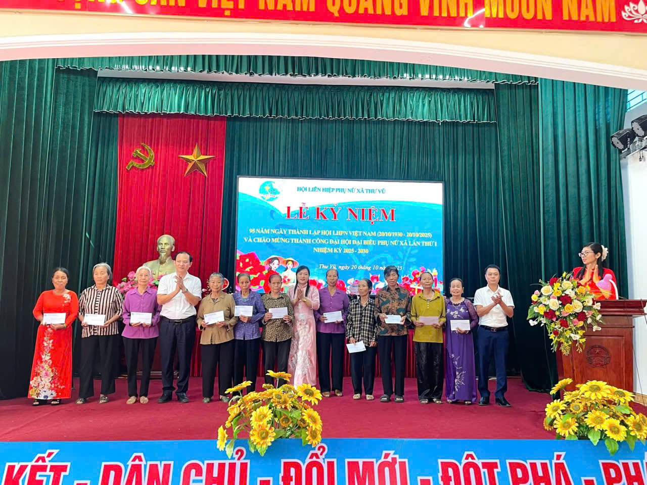 Hội phụ nữ xã Thư Vũ kỉ niệm 95 năm thành lập hội Liên hiệp phụ nữ Việt Nam 20/10/1930 – 20/10/2025