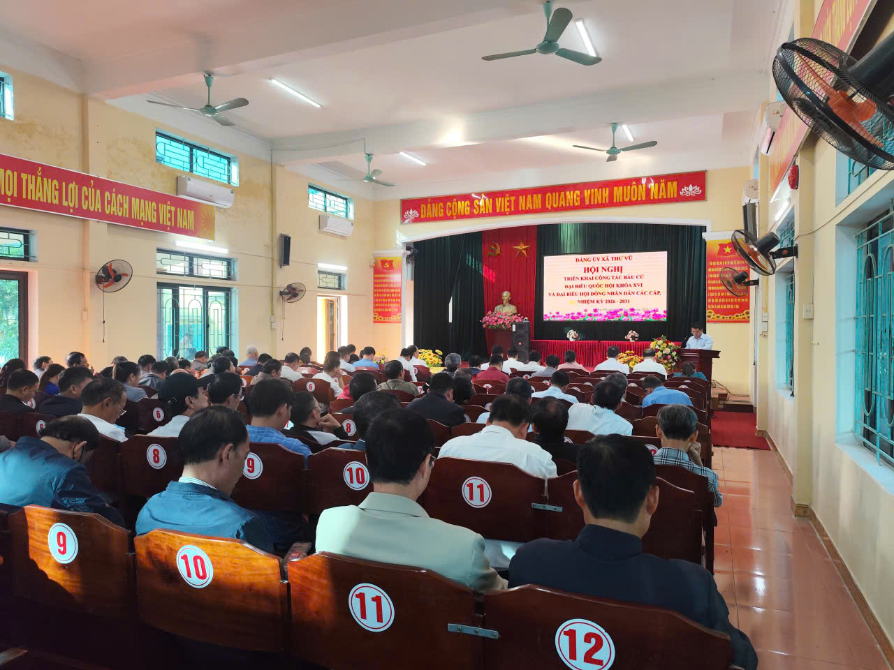 Xã Thư Vũ tổ chức Hội nghị triển khai công tác bầu cử đại biểu Quốc hội khóa XVI và đại biểu HĐND các cấp nhiệm kỳ 2026–2031.