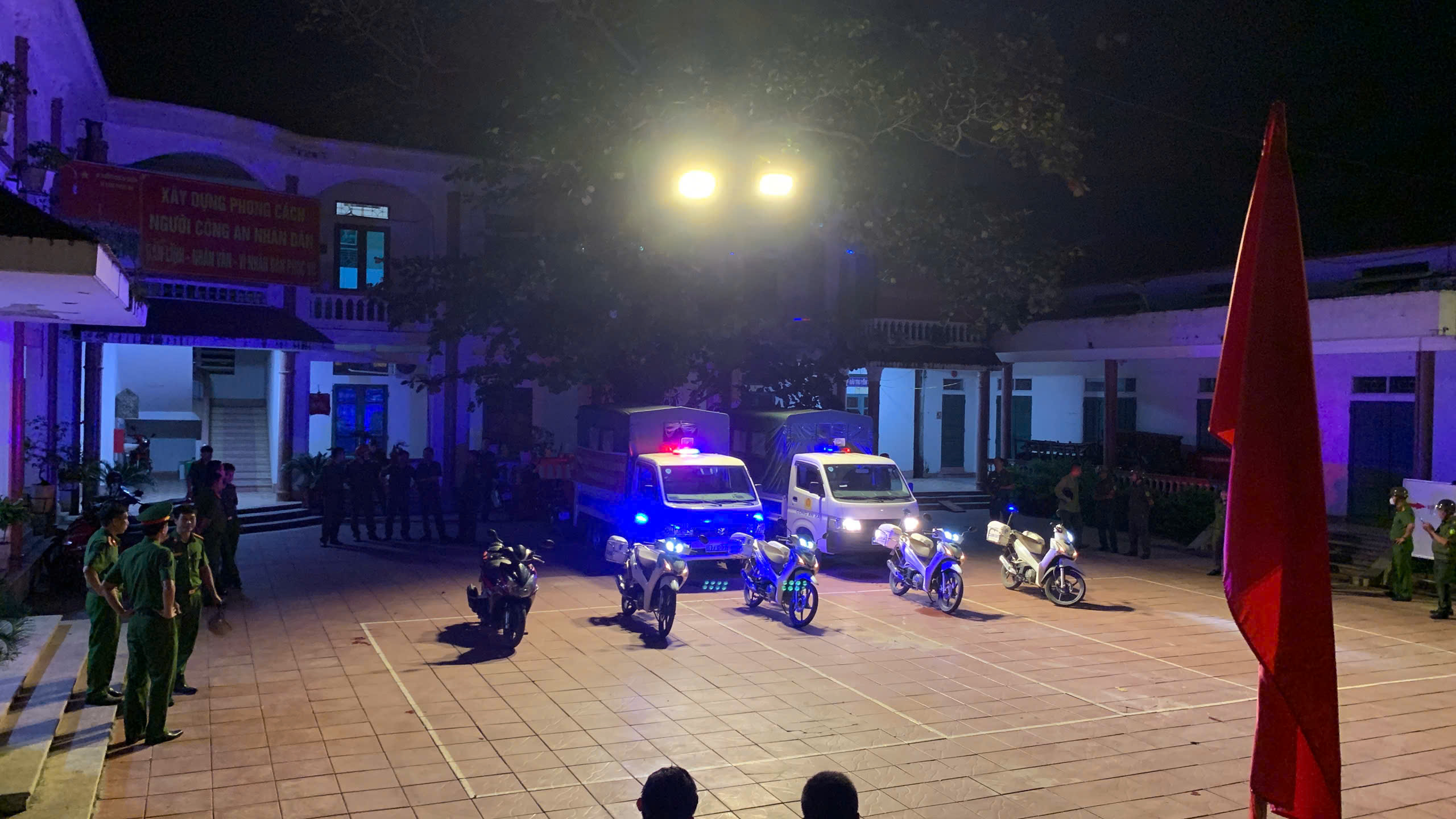 Công an xã Thư Vũ, tỉnh Hưng Yên tổ chức lễ ra quân mở đợt cao điểm tấn công trấn áp tội phạm
