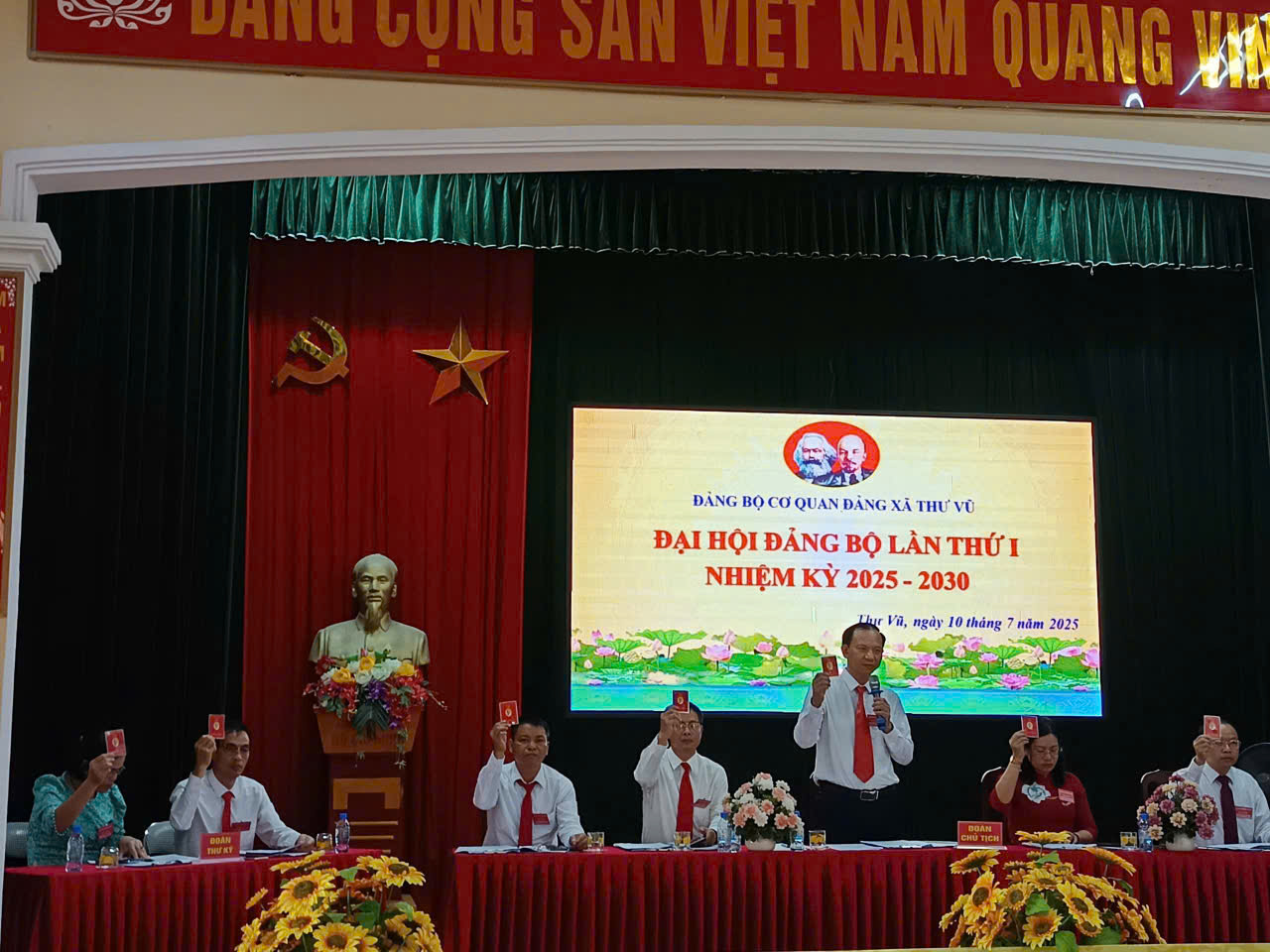 Đại hội Đảng bộ cơ quan đảng xã Thư Vũ lần thứ I, nhiệm kỳ 2025 -2030