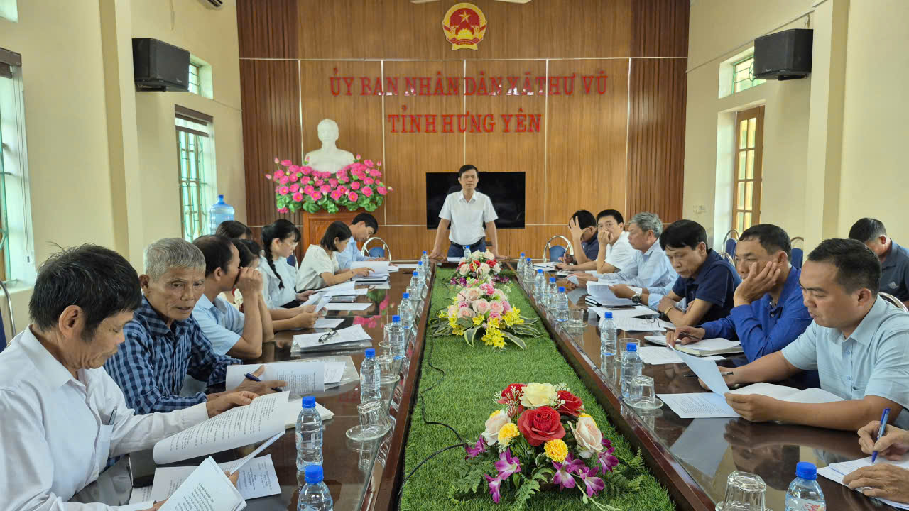 Ủy ban nhân dân xã tổ chức hội nghị triển khai, tổ chức thực hiện Tết Trung thu tới các thành viên Ban chỉ đạo Tết Trung thu 2025