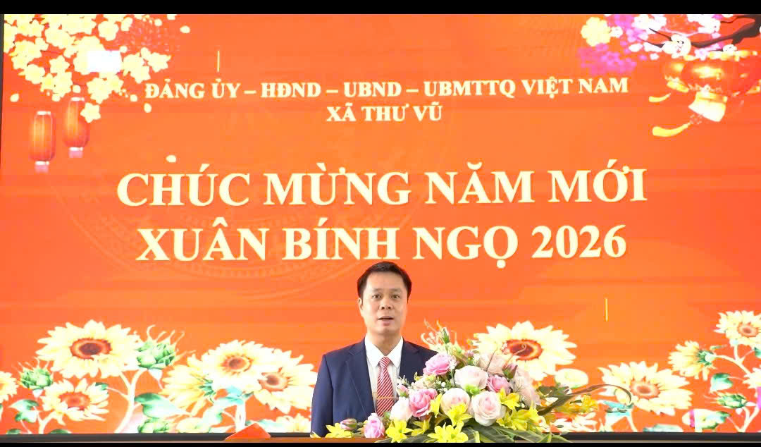 Bài phát biểu chúc Tết của đồng chí Đinh Nho Liêm – Phó Bí thư đảng ủy - Chủ tịch UBND xã Thư Vũ