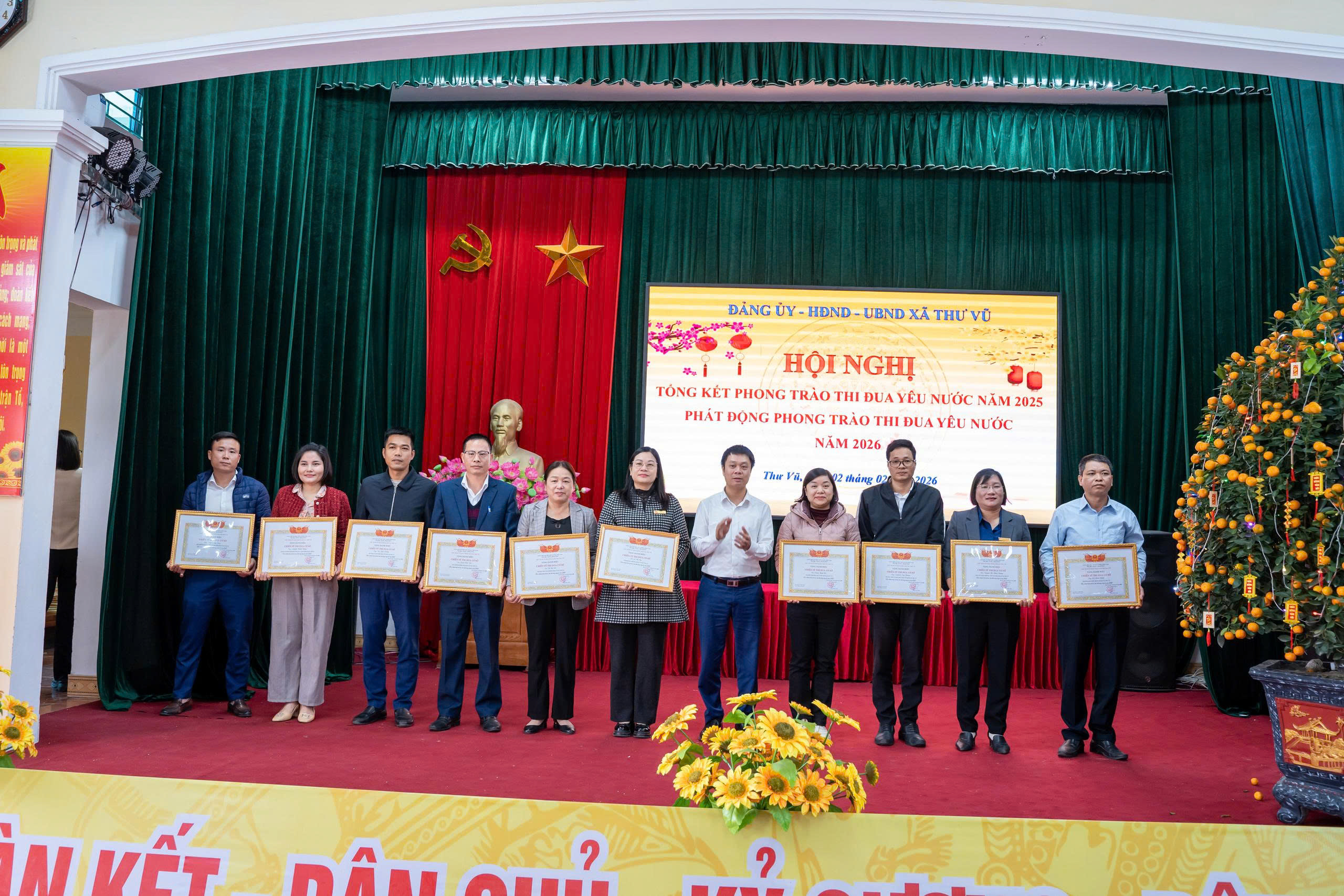 XÃ THƯ VŨ TỔ CHỨC HỘI NGHỊ TỔNG KẾT PHONG TRÀO THI ĐUA, KHEN THƯỞNG NĂM 2025