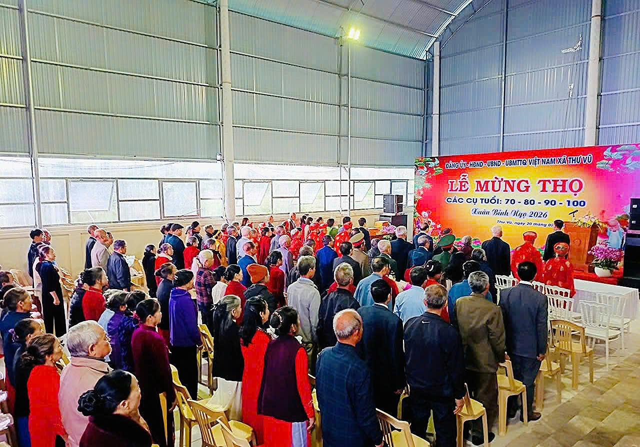 XÃ THƯ VŨ LONG TRỌNG TỔ CHỨC LỄ MỪNG THỌ XUÂN BÍNH NGỌ 2026