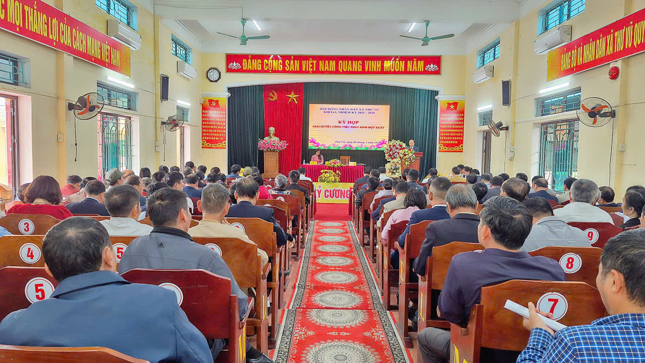 HĐND xã Thư Vũ tổ chức Kỳ họp bất thường, tổng kết nhiệm kỳ 2021–2026