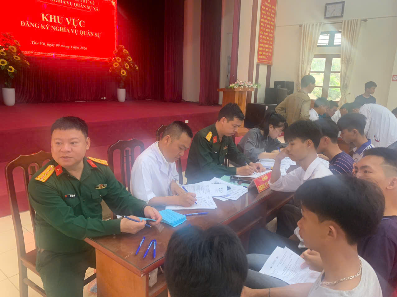 XÃ THƯ VŨ (HƯNG YÊN): ĐĂNG KÝ NGHĨA VỤ QUÂN SỰ TUỔI 17 CHO NAM THANH NIÊN NĂM 2026