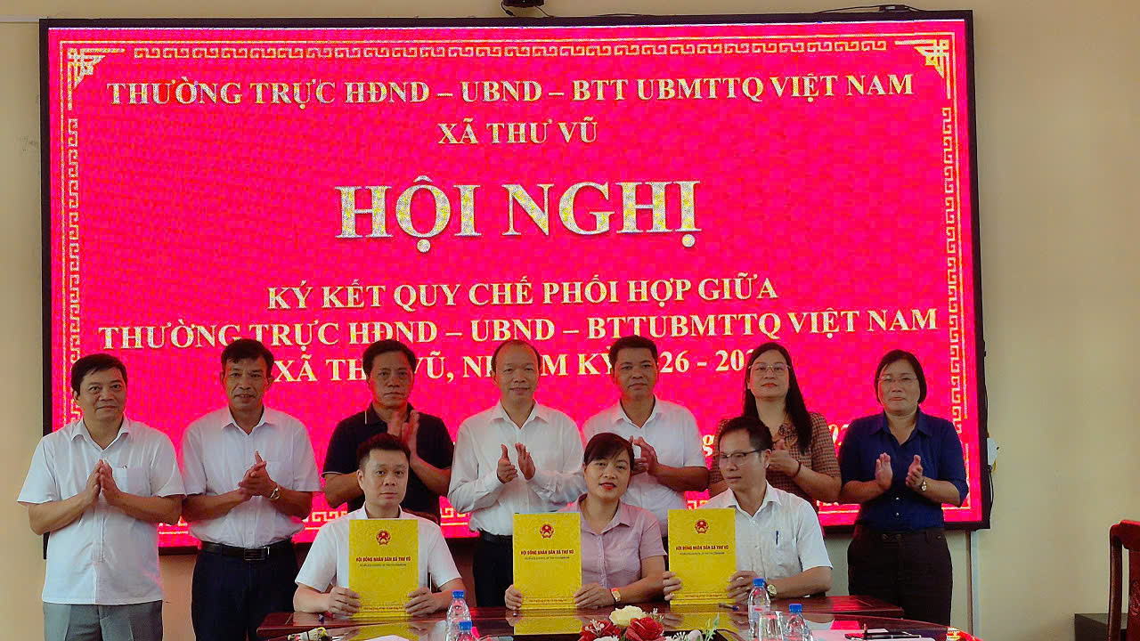 Thư Vũ: Tăng cường sức mạnh hệ thống chính trị qua việc ký kết Quy chế phối hợp 3 bên