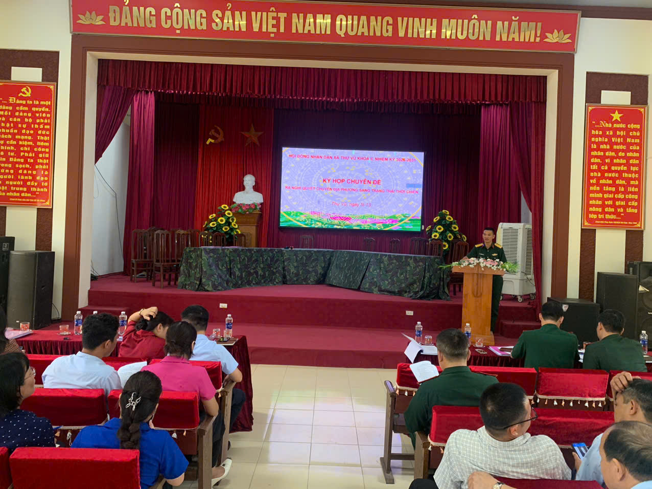 XÃ THƯ VŨ TỔ CHỨC LUYỆN TẬP DIỄN TẬP CHIẾN ĐẤU PHÒNG THỦ XÃ NĂM 2026