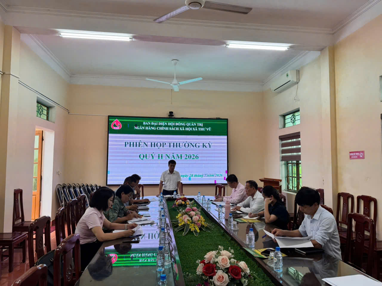 XÃ THƯ VŨ TỔ CHỨC PHIÊN HỌP THƯỜNG KỲ QUÝ II/2026 BAN ĐẠI DIỆN HỘI ĐỒNG QUẢN TRỊ NGÂN HÀNG CHÍNH SÁCH XÃ HỘI