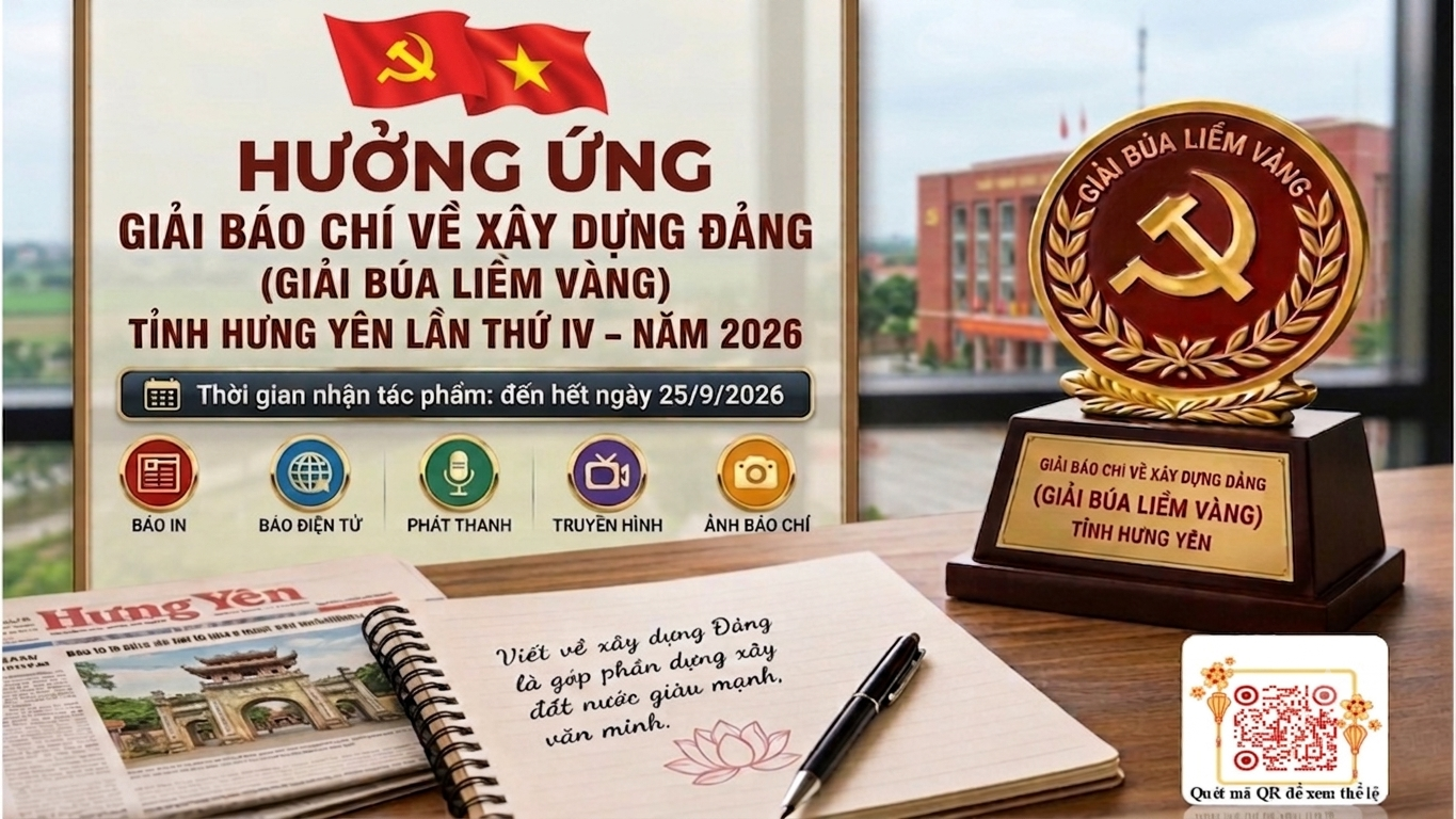 XÃ THƯ VŨ TÍCH CỰC HƯỞNG ỨNG GIẢI BÁO CHÍ VỀ XÂY DỰNG ĐẢNG (GIẢI BÚA LIỀM VÀNG) TỈNH HƯNG YÊN  LẦN THỨ IV – NĂM 2026
