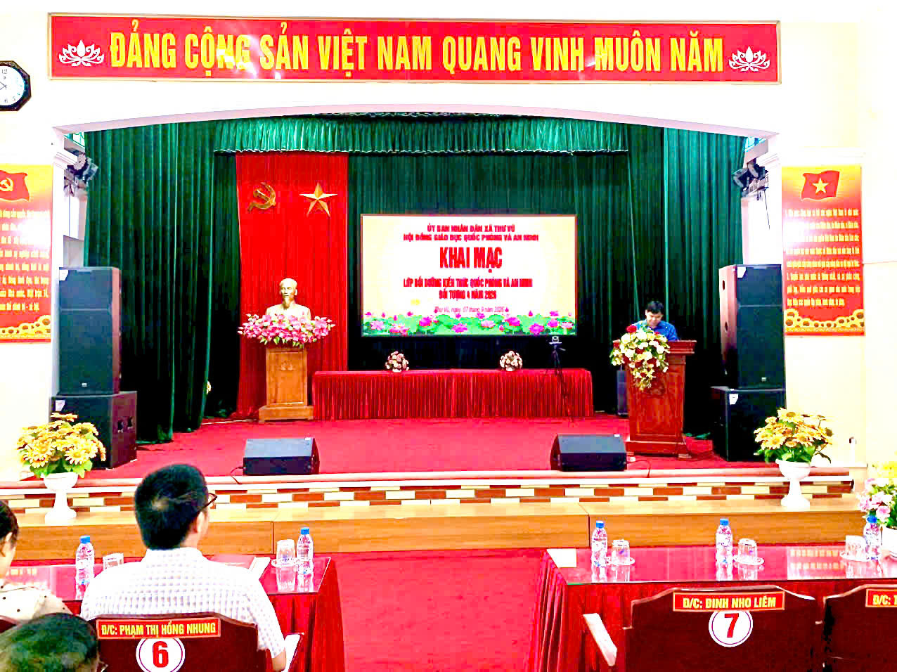 XÃ THƯ VŨ KHAI MẠC LỚP BỒI DƯỠNG KIẾN THỨC QUỐC PHÒNG VÀ AN NINH ĐỐI TƯỢNG 4 NĂM 2026